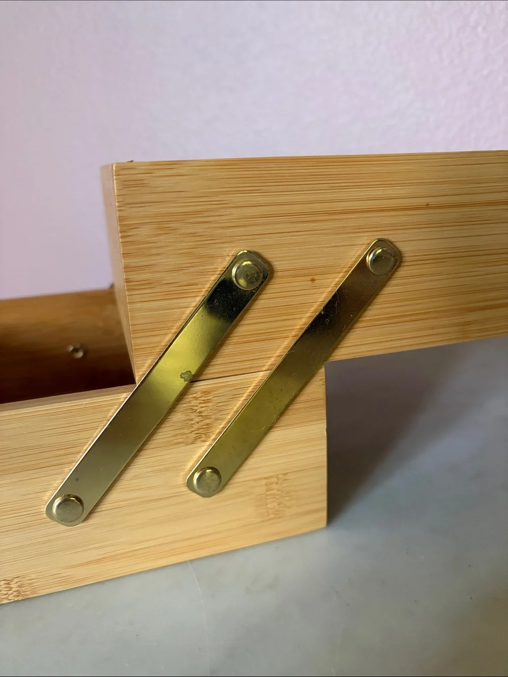 Bamboo Multi-Compartment Desk or Makeup Organizer - Natural Bamboo